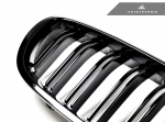 Решетка радиатора BMW F10 черная, глянец Autotecknic BM-0067-DS-GB