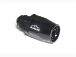 - 6 AN (6AN AN6) фитинг прямой ПАПА, BLACKROCK LAB ЧЁРНЫЙ, A06-001-MA6BK