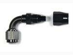 - 6 AN (6AN AN6) фитинг 90°, 20 серия Cutter Style, BLACKROCK LAB ЧЁРНЫЙ, A06-090-2BK
