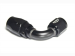 - 6 AN (6AN AN6) фитинг 90°, 20 серия Cutter Style, BLACKROCK LAB ЧЁРНЫЙ, A06-090-2BK