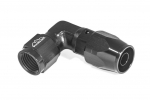 - 6 AN (6AN AN6) фитинг 90°, кованый, BLACKROCK LAB ЧЁРНЫЙ A06-090-6BK