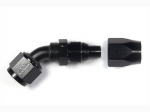 - 8 AN (8AN AN8) фитинг 45°, 20 серия Cutter Style, BLACKROCK LAB ЧЁРНЫЙ, A08-045-2BK