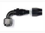 - 8 AN (8AN AN8) фитинг 90°, 20 серия Cutter Style, BLACKROCK LAB ЧЁРНЫЙ, A08-090-2BK