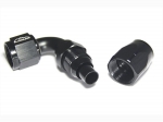 - 8 AN (8AN AN8) фитинг 90°, 20 серия Cutter Style, BLACKROCK LAB ЧЁРНЫЙ, A08-090-2BK