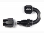 - 8 AN (8AN AN8) фитинг 180°, 20 серия Cutter Style, BLACKROCK LAB ЧЁРНЫЙ, A08-180-2BK