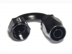 - 8 AN (8AN AN8) фитинг 180°, 20 серия Cutter Style, BLACKROCK LAB ЧЁРНЫЙ, A08-180-2BK