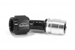 - 6 AN (6AN AN6) фитинг 45°, под опрессовку, под PTFE шланг, BLACKROCK LAB ЧЁРНЫЙ, C06-045-8BK
