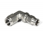 Фитинг мама AN-03 3/8X24 под прямой конус, 90°, D-03 нерж. сталь, T03-090-6, BLACKROCK LAB
