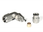 Фитинг мама M10*1,25 под прямой конус, 90°, вращающийся D-03 нерж. сталь, T03-69-M25,  BLACKROCK LAB