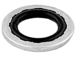 Шайба уплотнительная 9.5 mm, AN-03 алюминий + резина, BLACKROCK LAB WAB-03 ― MaxiSport Tuning