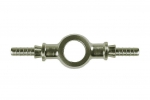 Фитинг banjo d10 mm, двойной вход шланга D-03 сталь, под опрессовку S5098-03P, Goodridge
