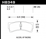 Колодки тормозные HB349Q1.18 HAWK DTC-80; AP Racing, Alcon 30mm
