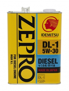 Масло моторное IDEMITSU ZEPRO DIESEL DL-1 5W30 CF 4L