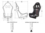 Спортивное сиденье, размер XL, TITAN MAX Sabelt, FIA 8855-1999 до 2027 года, RFSETITANMAXN