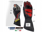 Перчатки для автоспорта Sabelt HERO TG-10, FIA 8856-2018 до 2031 года, чёрный, размер 10, RFTG10NR10