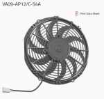 Вентилятор втягивающий (за радиатором) 11" (280mm) 1430 м3/ч SPAL VA09-AP12/C-54A