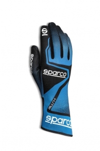 Перчатки для картинга SPARCO RUSH, голубой/черный, размер 09, 00255609AZNR ― MaxiSport Tuning