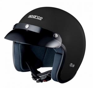 Шлем открытый SPARCO Club J-1 чёрный, размер L, 003317NR3L ― MaxiSport Tuning