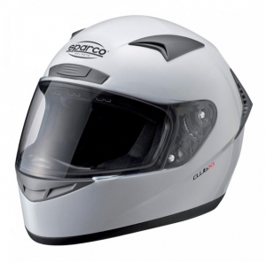 Шлем закрытый SPARCO Club X-1 белый, размер XS, 0033190XS ― MaxiSport Tuning