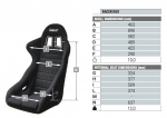 Спортивное сиденье, размер L, RACER DUO Sabelt, FIA 8855-1999 до 2027 года, RFSERACERN