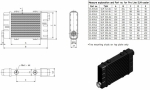 Радиатор масляный 483x65x40; ProLine Slimline SLM (M22x1,5 выход) Setrab, 53-10746, 420-06