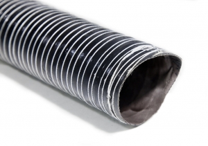 Воздуховод силиконовый, диаметр 76mm, до +255°С, цена за 1м, Thermal Division TDAD176B черный ― MaxiSport Tuning