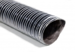 Воздуховод силиконовый, диаметр 76mm, до +255°С, цена за 1м, Thermal Division TDAD176B черный