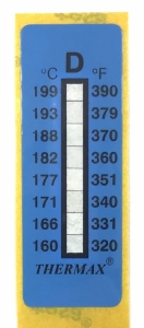 Термоиндикатор THERMAX-D самоклеющийся 1 шт. 160°С - 199°С ― MaxiSport Tuning