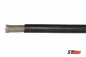Армированный тормозной шланг Goodridge Черный Винтаж (резиновый) D-03 600-03VB ― MaxiSport Tuning