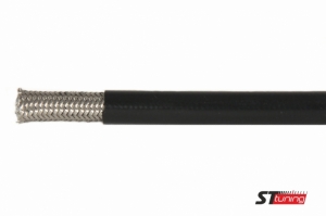 Армированный шланг AN-04/D-04, 600 серия Teflon, черная силиконовая оплетка, 600-04BK Goodridge ― MaxiSport Tuning