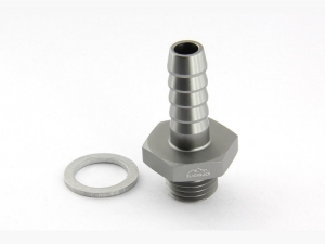 Адаптер П M14 x 1,5 mm - шланг PUSH FIT AN08 (12,7 mm, P408), BLACKROCK LAB, P08-M1415Ti ― MaxiSport Tuning