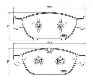 Колодки тормозные DC1549E19 DC Brakes RT.2 перед AUDI A6 4G2, C7, 4GC; A7 4GA, 4GF; ALLROAD 4GH; ― MaxiSport Tuning