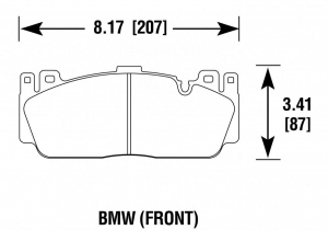 Колодки тормозные DC1648E19 DC Brakes  RT.2 переднние BMW M5 F10; M6 F13; M2 F87 M Sport ― MaxiSport Tuning