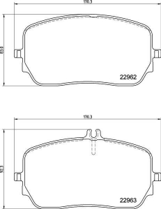 Колодки тормозные DC2237R18 DC Brakes Street HD+, перед MB GLE, GLS 167;  ― MaxiSport Tuning