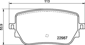 Колодки тормозные DC2271P17 DC Brakes Street STR.S+, задние MB A35 AMG; CLA; GLA; GLB;  ― MaxiSport Tuning