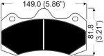 Колодки тормозные DC9048E17 DC Brakes RT.2 ; AP Racing CP7040D54