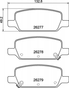 Колодки тормозные DC9054E15 DC Brakes RT.2 задние TESLA Model 3, Model Y Тормоза НЕ Performance ― MaxiSport Tuning