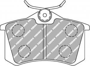FERODO FCP541W DS1.11 Колодки задние для VW / AUDI A3/A4/A6 / CITROEN C2/C3 / Clio III RS