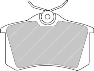 FERODO FCP541H DS2500 Колодки задние для VW / AUDI A3/A4/A6 / CITROEN C2/C3 / Clio III RS