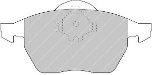 FERODO FCP590H DS2500 Колодки перед для AUDI A4/A6/A8/S6/S8/TT и VW Golf III/IV