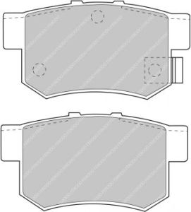 FERODO FCP956H DS2500 Колодки зад для HONDA CIVIC Type-R 2001-2007 / S2000 / ACCORD / INTEGRA Type-R