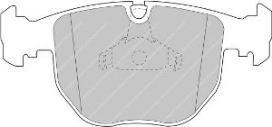 FERODO FCP997H DS2500 Колодки перед для BMW M5 E39 530/535/540 / X5 E53 (кроме is) / Z8