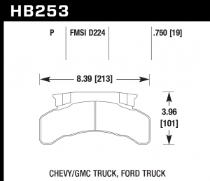 Колодки тормозные HB254P1.00 HAWK SuperDuty