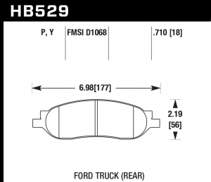 Колодки тормозные HB529P.710 HAWK SuperDuty