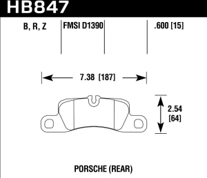 Колодки тормозные HB847Z.600 ― MaxiSport Tuning