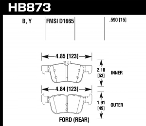 Колодки тормозные HB873B.590 ― MaxiSport Tuning