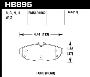 Колодки тормозные HB895B.656 ― MaxiSport Tuning