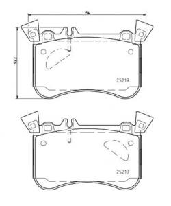 Колодки тормозные HB795B.618 HAWK Street 5.0; переднние  A 45 AMG (W176); CLA 45 AMG (C117); GLA 45 