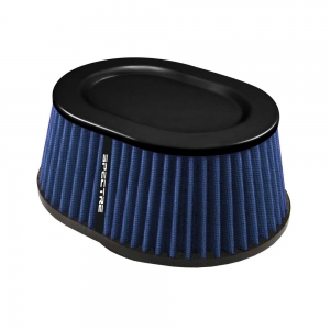 Фильтр нулевого сопротивления универсальный Spectre HPR9616B LOW PROFILE OVAL 4 IN CONE FILTER- BLUE